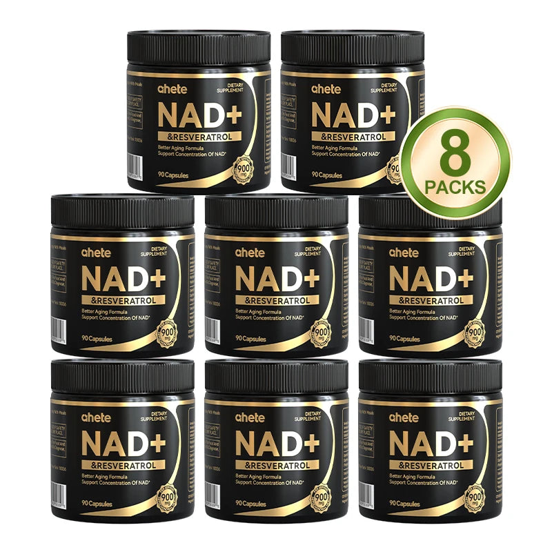 Nad + Resveratrol Supplement - Hypoallergenic, Easy To Swallow MNM For Energy & Overall Wellness. Healthy supplements