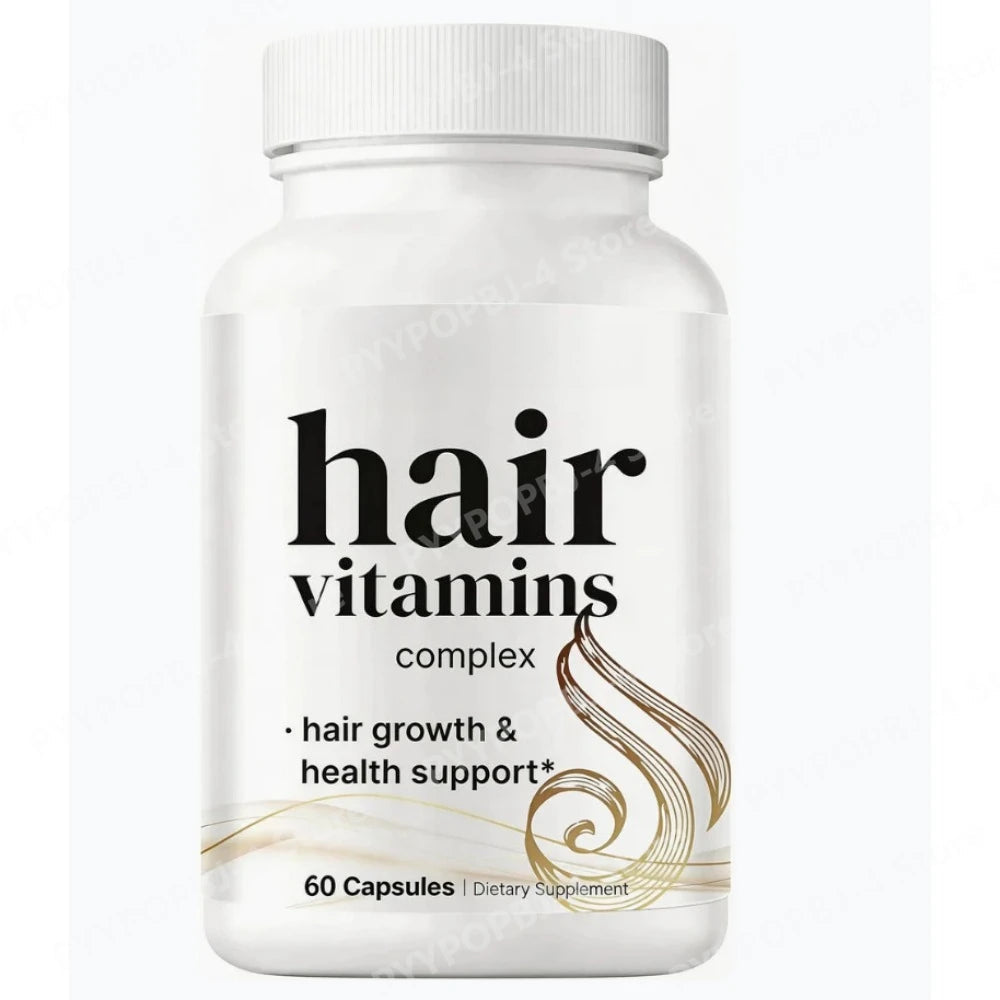 Hair Vitamins Complex Capsules 60 Count Hair Growth Health Support Dietary Supplement with Biotin for Women Men Daily Care Healthy supplements