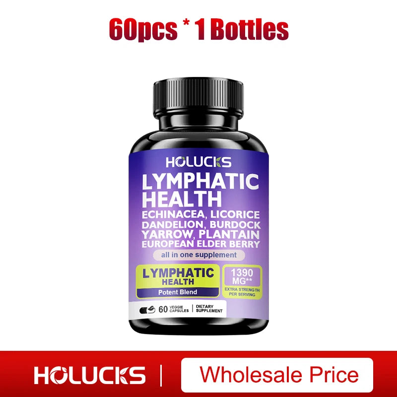 Buy 1 Get 1 Free! Premium Lymphatic Health Supplement, for Reduces Swelling, Boosts Immune Defense & Healthy Fluid Circulation Healthy supplements