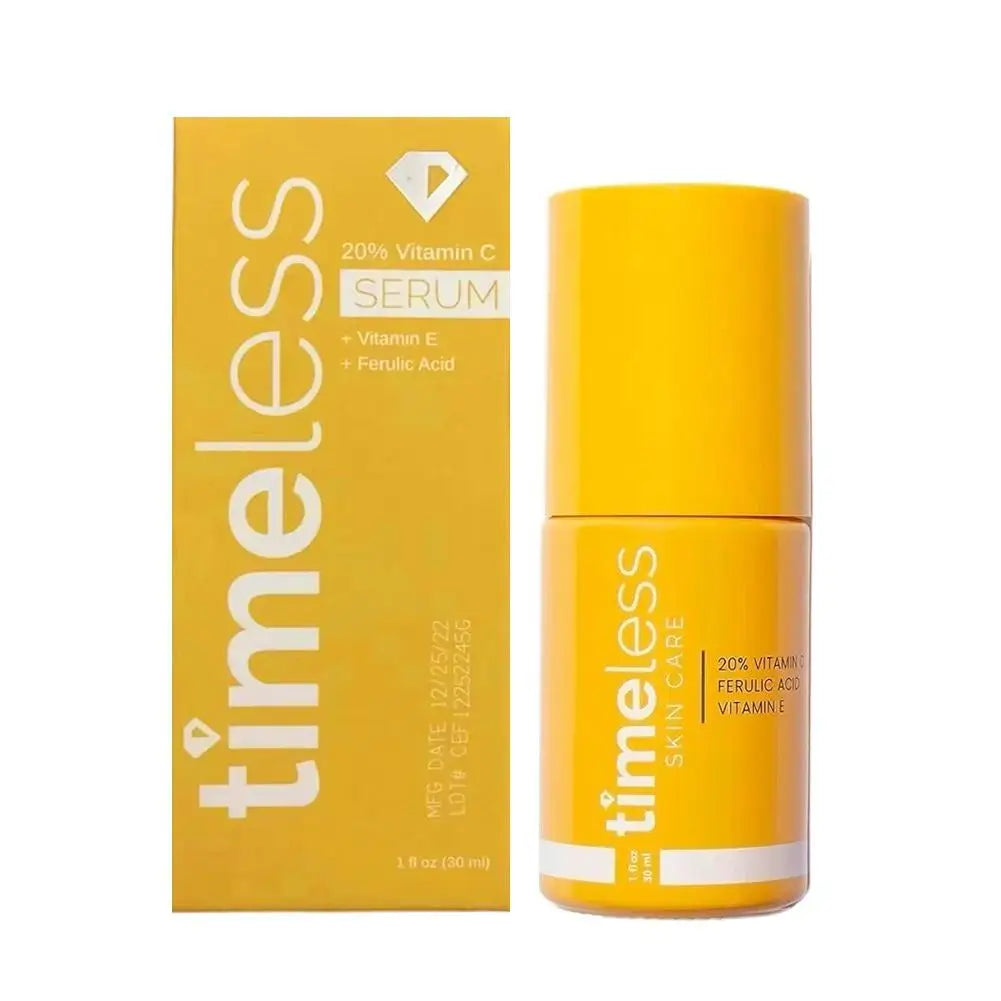 Timeless 20% Vitamin C Serum with Ferulic Acid & Vitamin E, Hydrating & Firming Face Serum, 30ml Antioxidant Skin Care Healthy supplements
