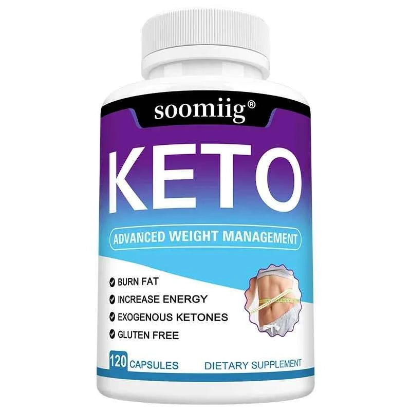 Keto Supplement Capsules, Detoxifies, Help Suppress Appetite, Promote Digestive Health, Suitable for Both Men and Women