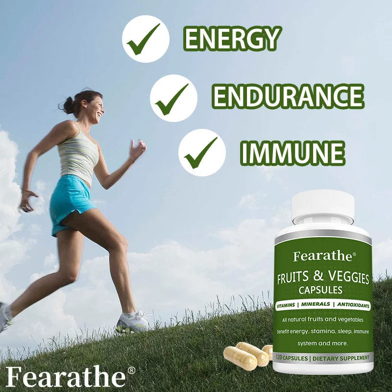 Whole Food Vitamin Mineral Supplement, Fruit Vegetable Extract, Support Digestion, Mental Clarity, Immunity & Full Body Health Healthy supplements