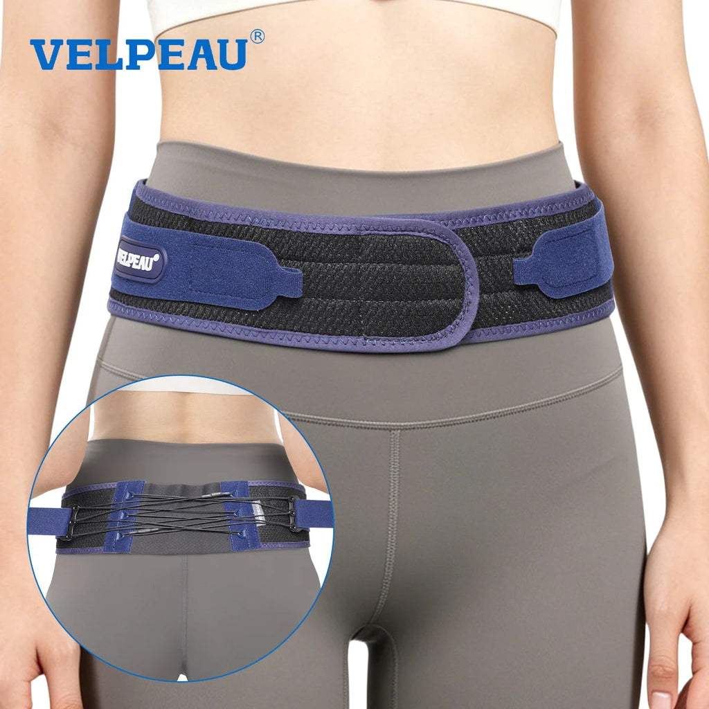 VELPEAU Sacroiliac Si Joint Hip Belt for Men Women, Adjustable Pelvis Support Belt for Sciatica, Lower Back and Lumbar Pain Healthy supplements