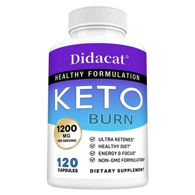 Advanced Keto Supplement - Ketogenic Fat Burner, Suppress Appetite and Support Weight Management, 120 Capsules for Men Women
