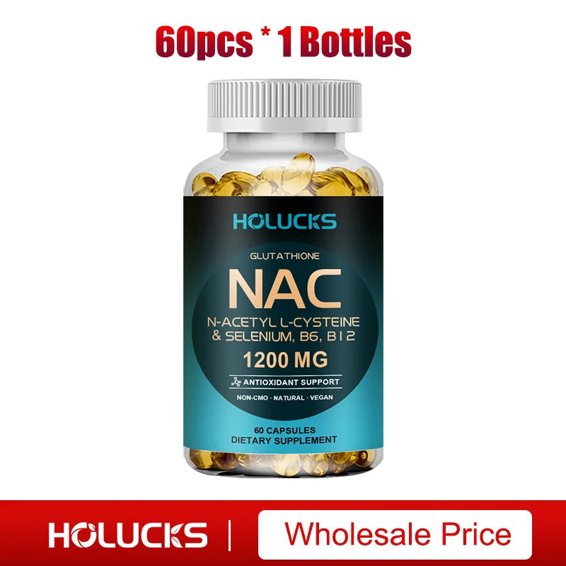 Natural NAC Supplement, Detox & Antioxidant, Anti-Aging, for Liver Health, Immune Support, Skin Care, Hair, Nails Healthy supplements