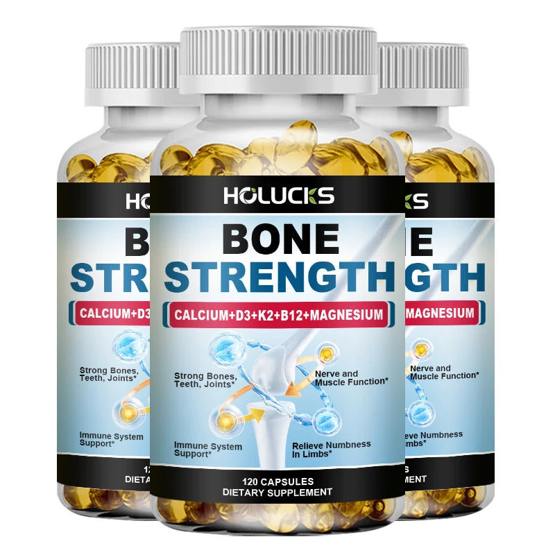 Bone Strength Complex with Calcium, D3, K2 & Magnesium, Supports Healthy Bones, Joint Mobility & Muscle Function for Adults Healthy supplements