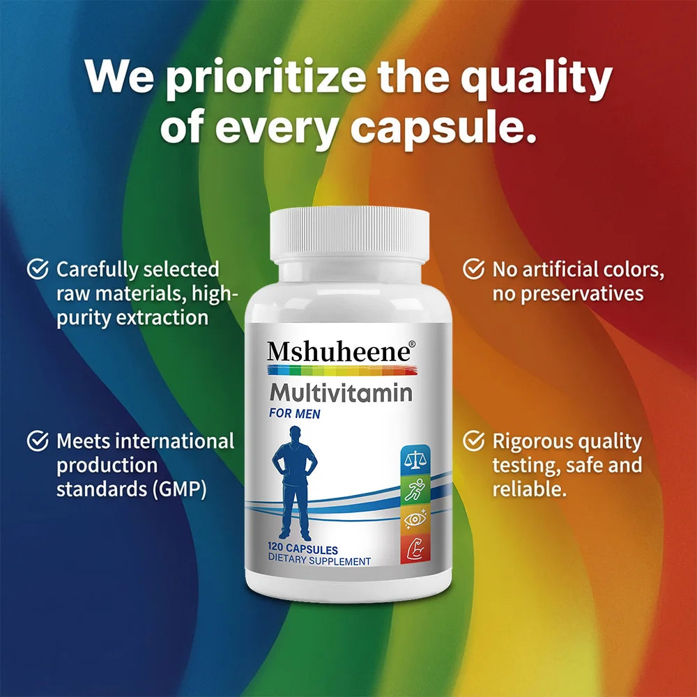 Men's Multivitamin Supplement - High Potency Formula, for Brain, Eye & Heart Health, for Brain, Eye & Heart Health Healthy supplements