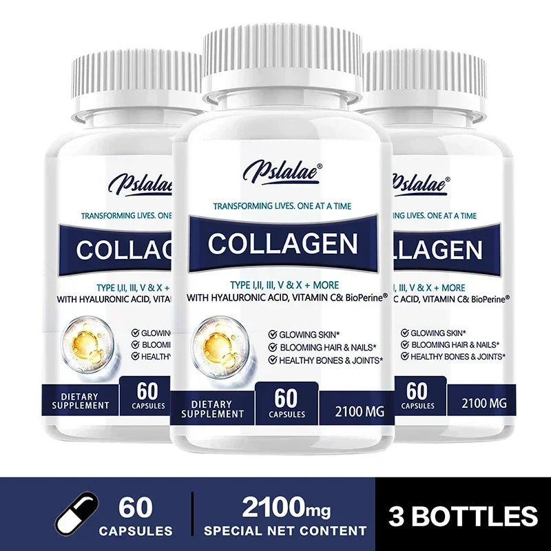 Collagen Capsules - Contains Vitamin C, Promotes Joint and Bone Health, Healthy Hair, Nails and Skin, Boosts Energy Healthy supplements