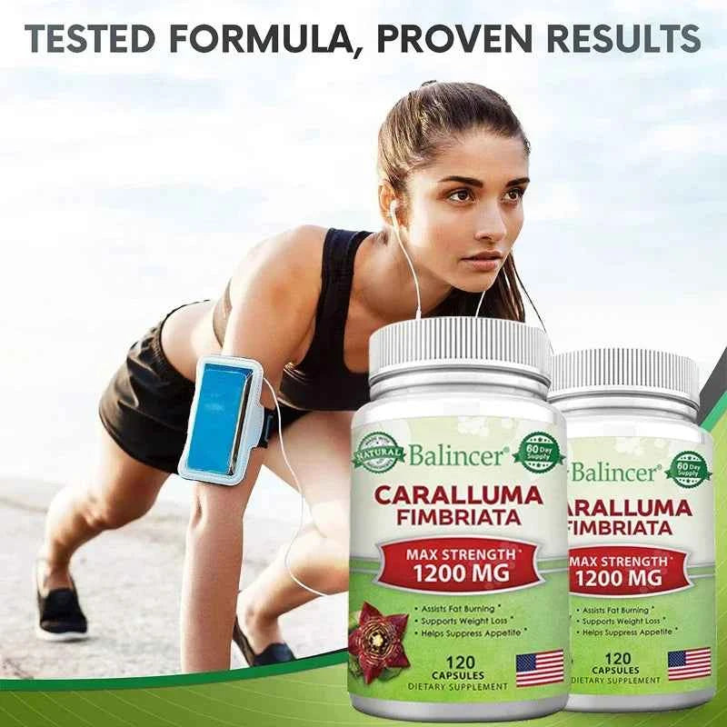 Caralluma Fimbriata - Maximum Strength Weight Management Supplement, Appetite Suppressant, Metabolism Booster - 120 Capsules