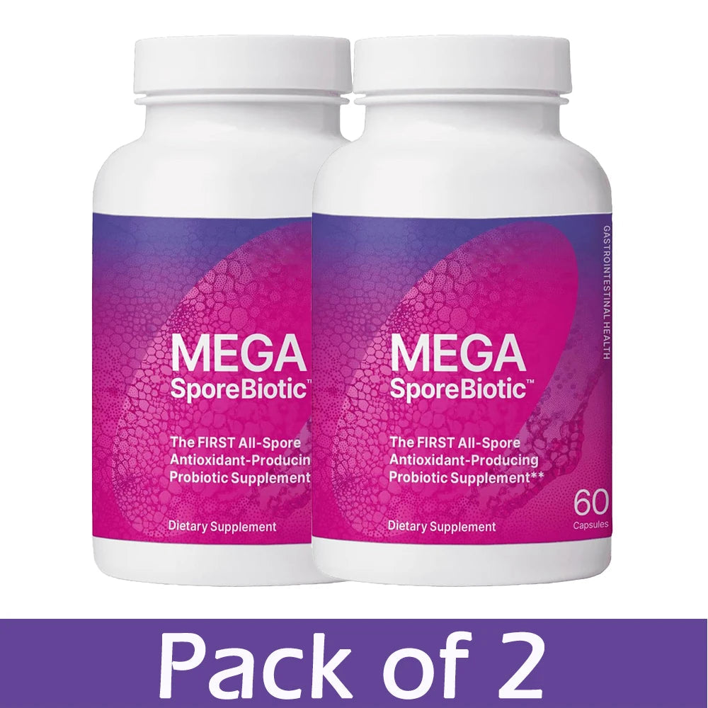 MegaSporeBiotic Probiotics Capsule for Digestive & Gut Health - Mens & Womens Probiotic Nutritional Supplements with Spore-Based Healthy supplements