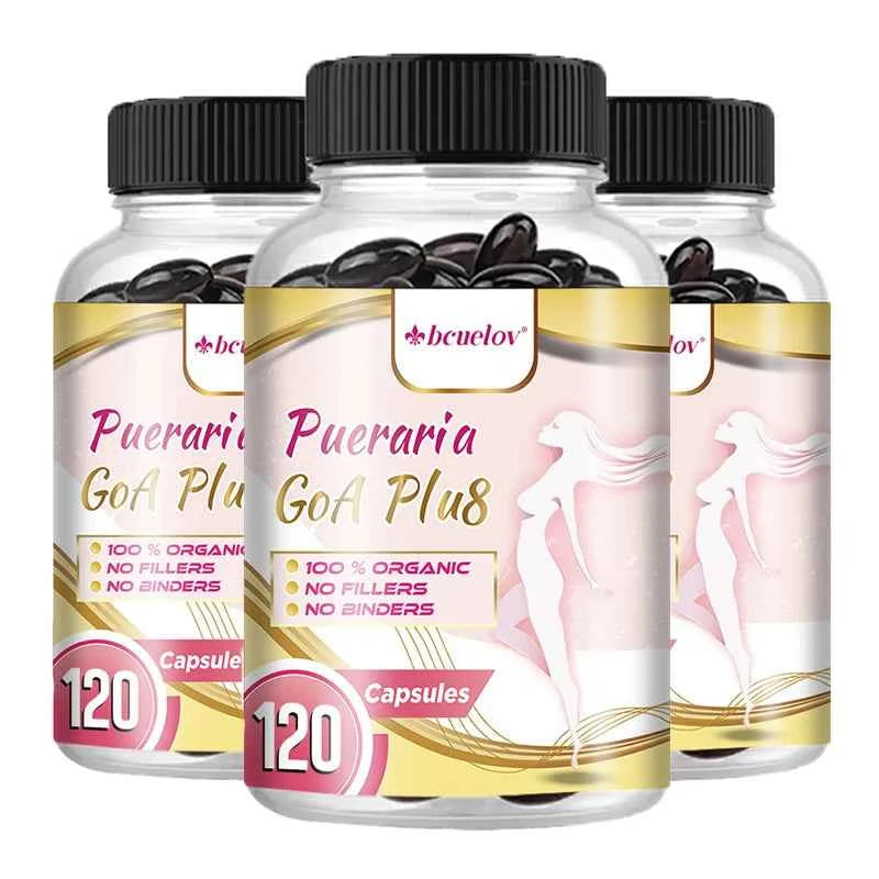 Pueraria Mirifica Capsules 500mg, Help Breasts Firm, Elastic & Curves, Estrogen Balance, Menopause Support & Skin Nourishment