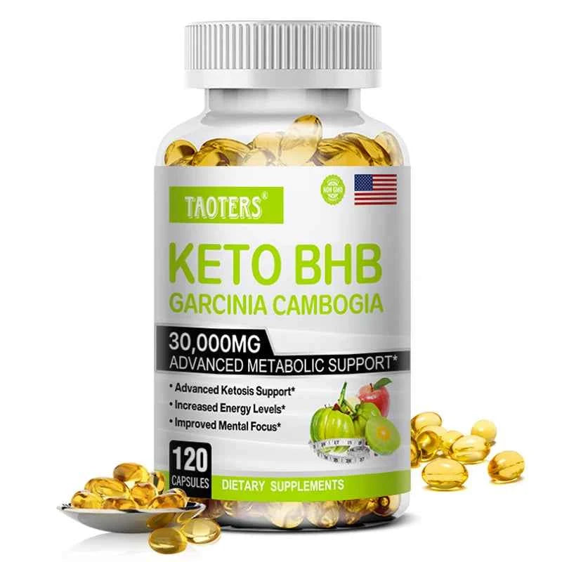 BHB Keto Apple Cider Vinegar Capsules Maintain Body Shape Weight Management Metabolism Detox Dietary Supplement