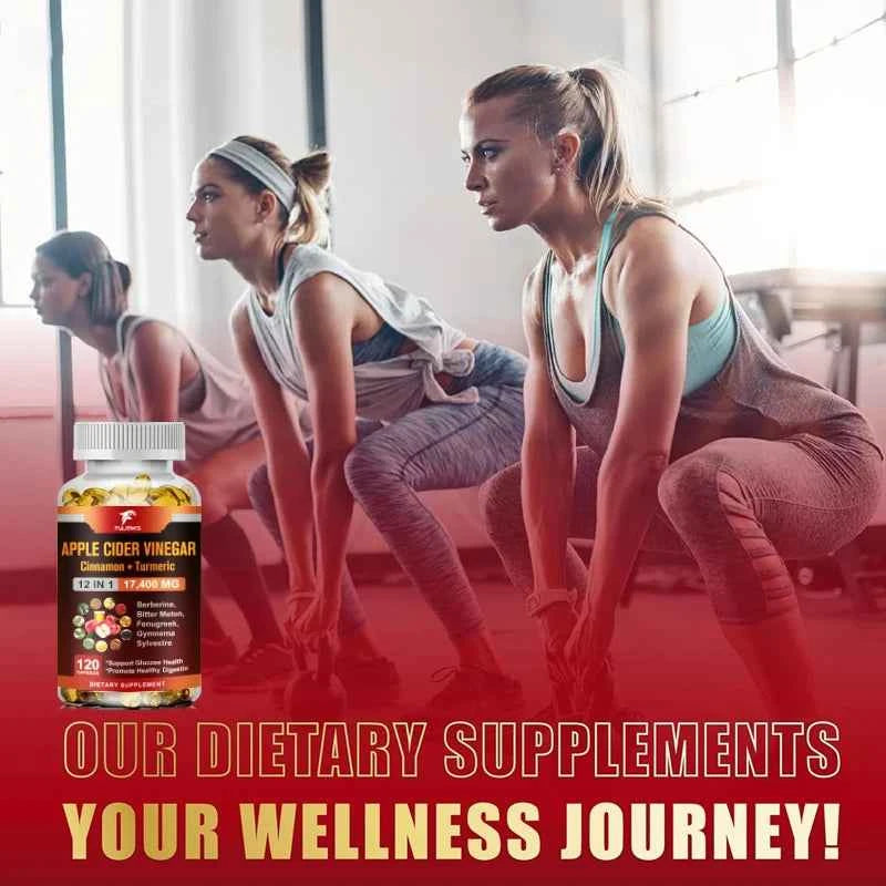 Buy 1 Get 1 Free! Premium Apple Cider Vinegar Capsules for Digestive Health & Natural Weight Management