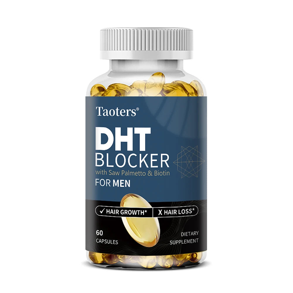 DHT Blocker Hair Growth Supplement with Saw Palmetto, Support Thicker Hair Reduce Thinning & Breakage, Boost Scalp Health Healthy supplements