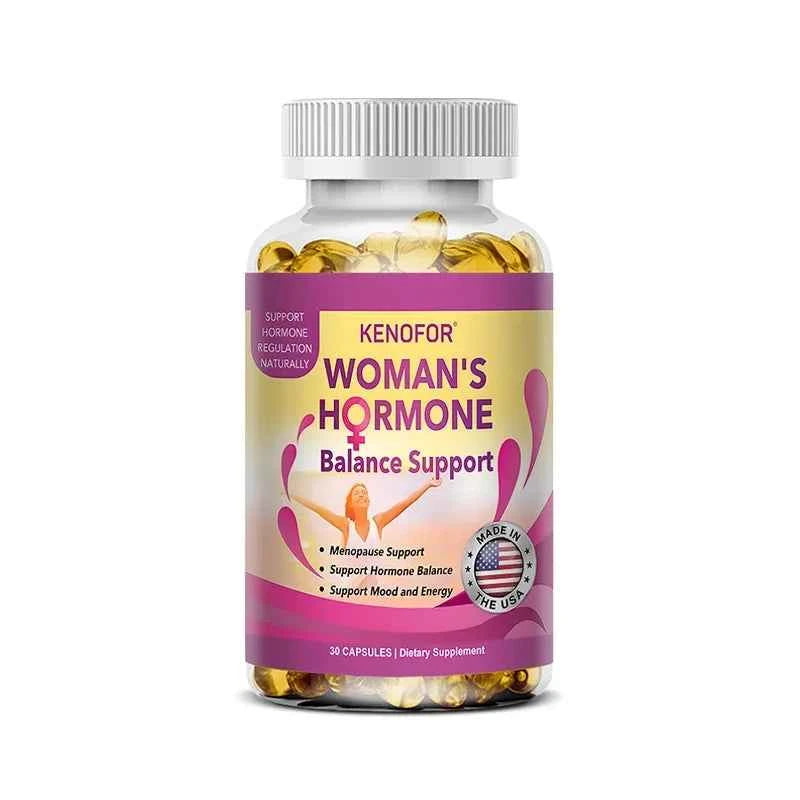 Kenofor Menopause Supplement for Women - Fights Night Sweats, Hot Flashes, Improves Mood - 120 Capsules, Non-GMO