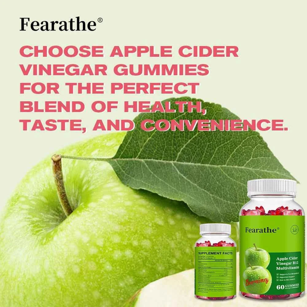 Apple Cider Vinegar Gummies - Fat Burner, Boosts Digestion and Metabolism, Weight Management, Dietary Supplement