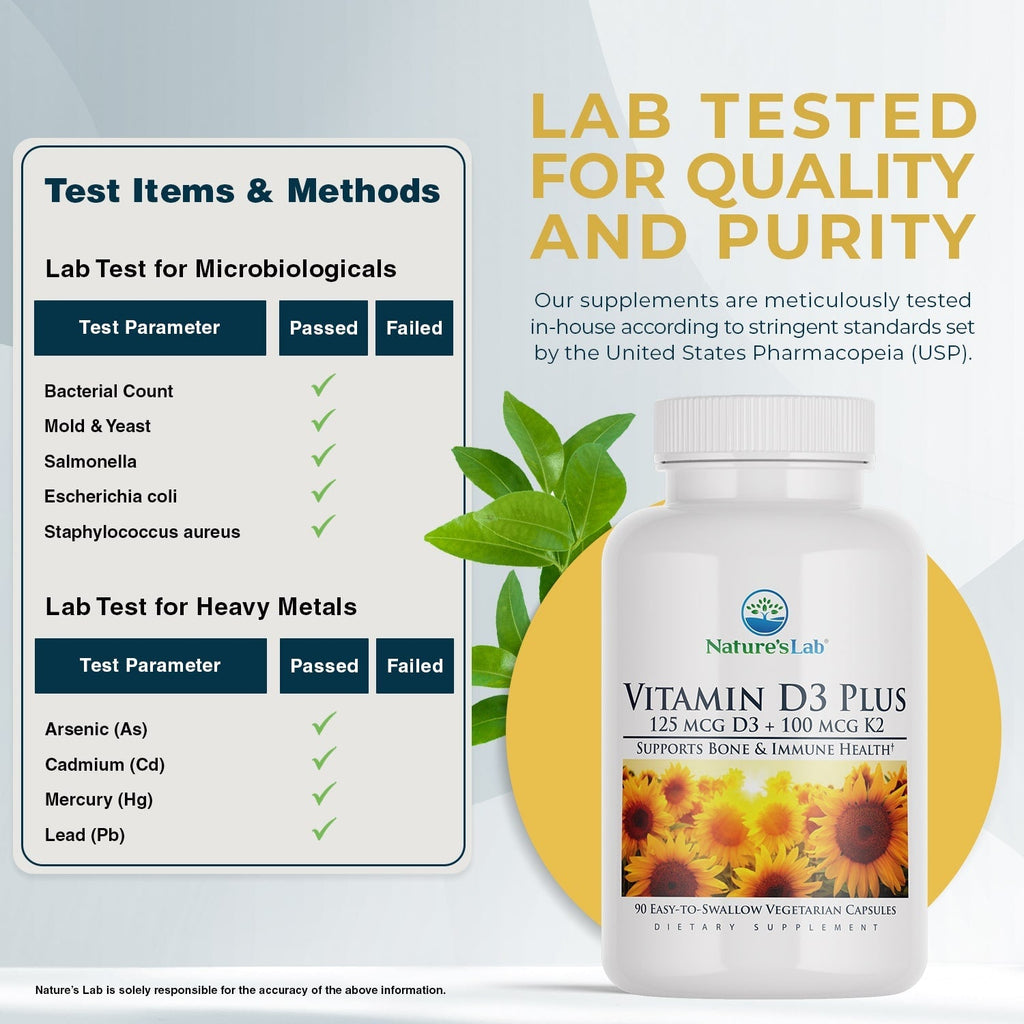 Nature's Lab Vitamin D3 Plus - 90 Capsules Nature's Lab
