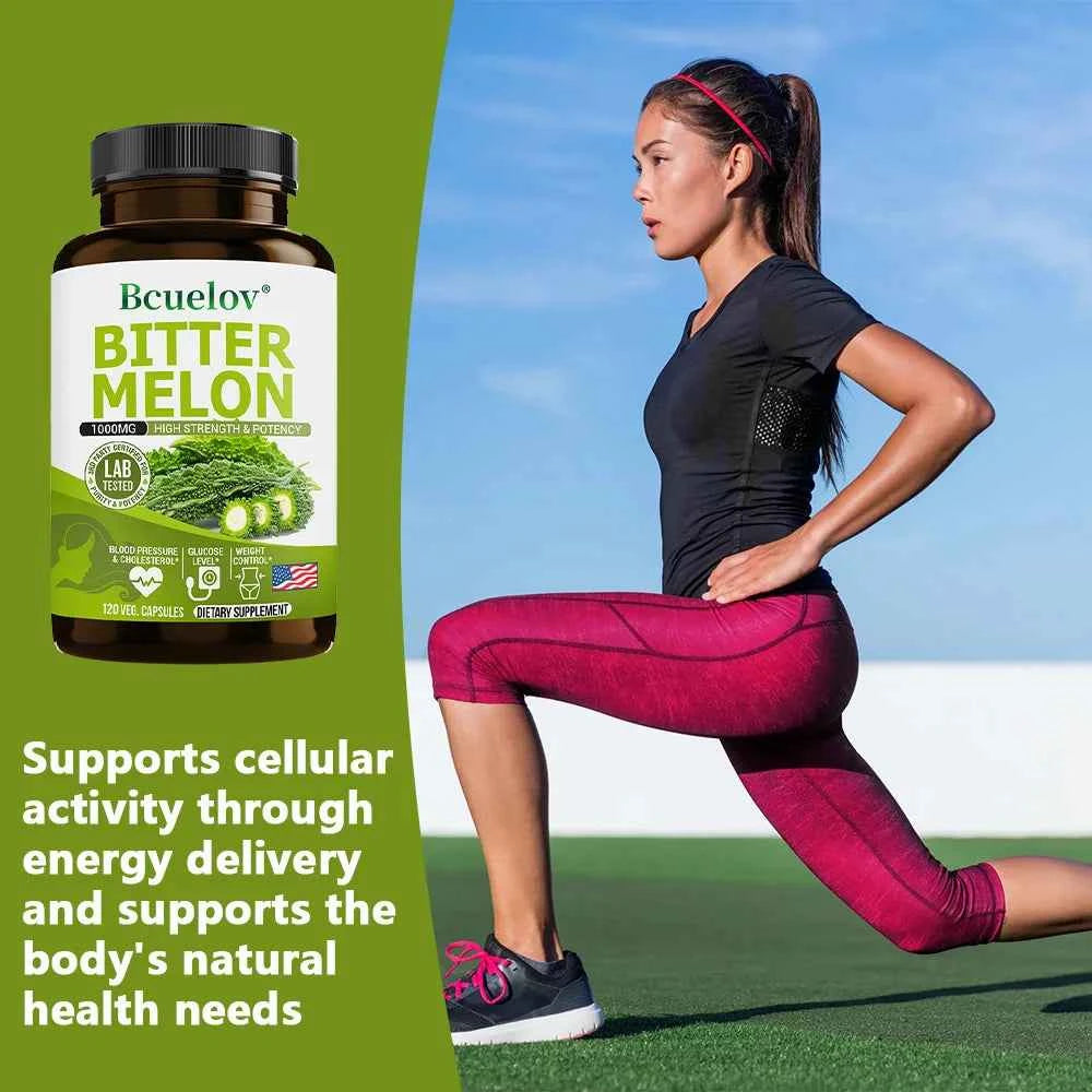 Natural Bitter Melon Capsules for Enhanced Blood Circulation and Wellness Support