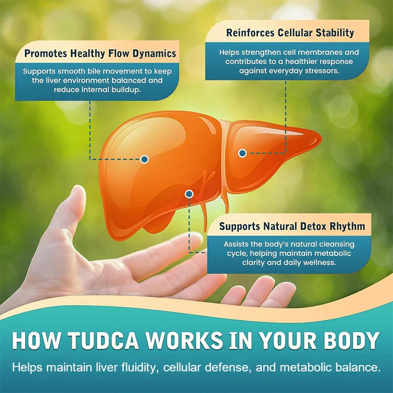 TUDCA Bile Salt Complex Supplement, Support Liver Detox & Anti-Aging, Digestive Health Immune System Men & Women Healthy supplements