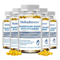 Magnesium 800mg Vitamin D3 Capsules, High Absorption, Supports Sleep, Muscle Recovery, Bone, Heart & Immune Health for Men Women Healthy supplements