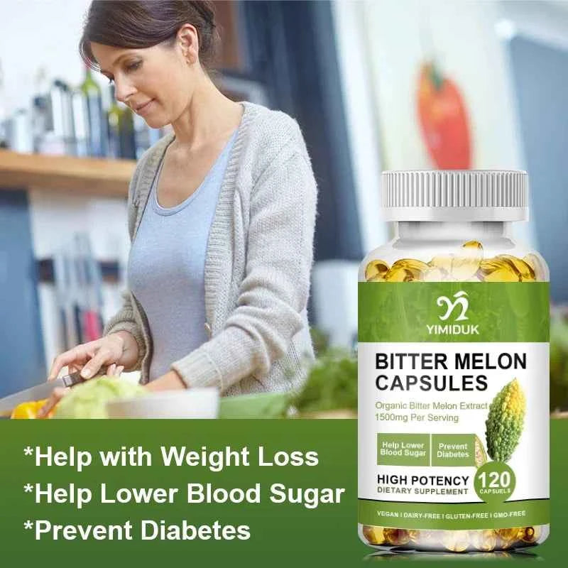 Bitter Melon Extract,  Help Lower Blood Sugar, Supports Weight Management, And Supplement Daily Multivitamins To Burn Fat