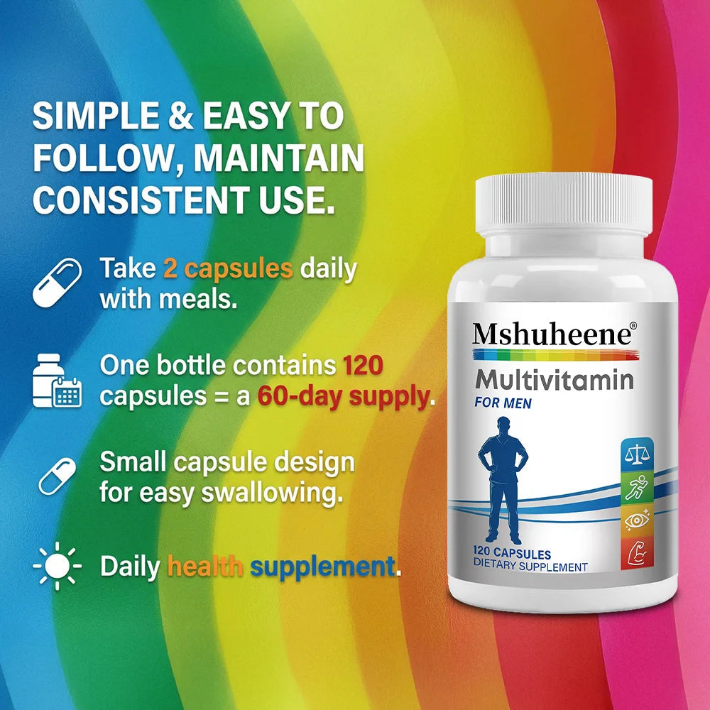 Men's Multivitamin Supplement - High Potency Formula, for Brain, Eye & Heart Health, for Brain, Eye & Heart Health Healthy supplements
