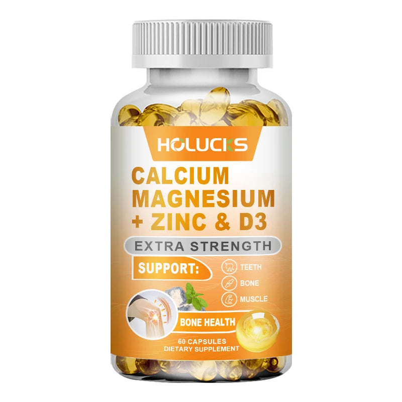 Calcium Magnesium Zinc Supplement, with Vitamin D3, Supports Strong Bones & Teeth, Muscle Health, Immunity & Enhanced Absorption Healthy supplements