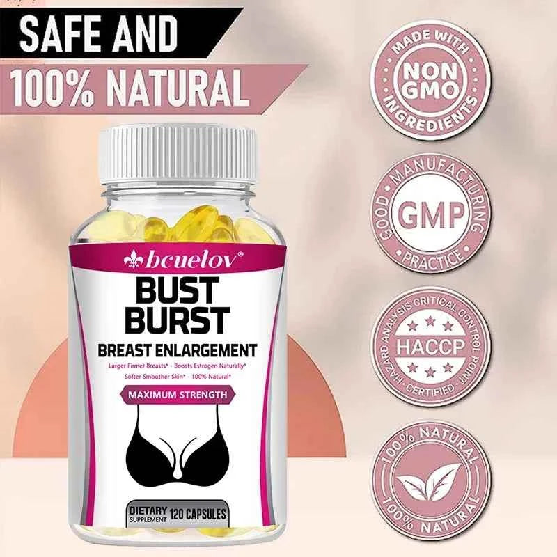 Natural Pueraria Supplement - 1000 Mg, Supports Breast Roundness, Firmness, Elasticity and Improves Women's Self-confidence