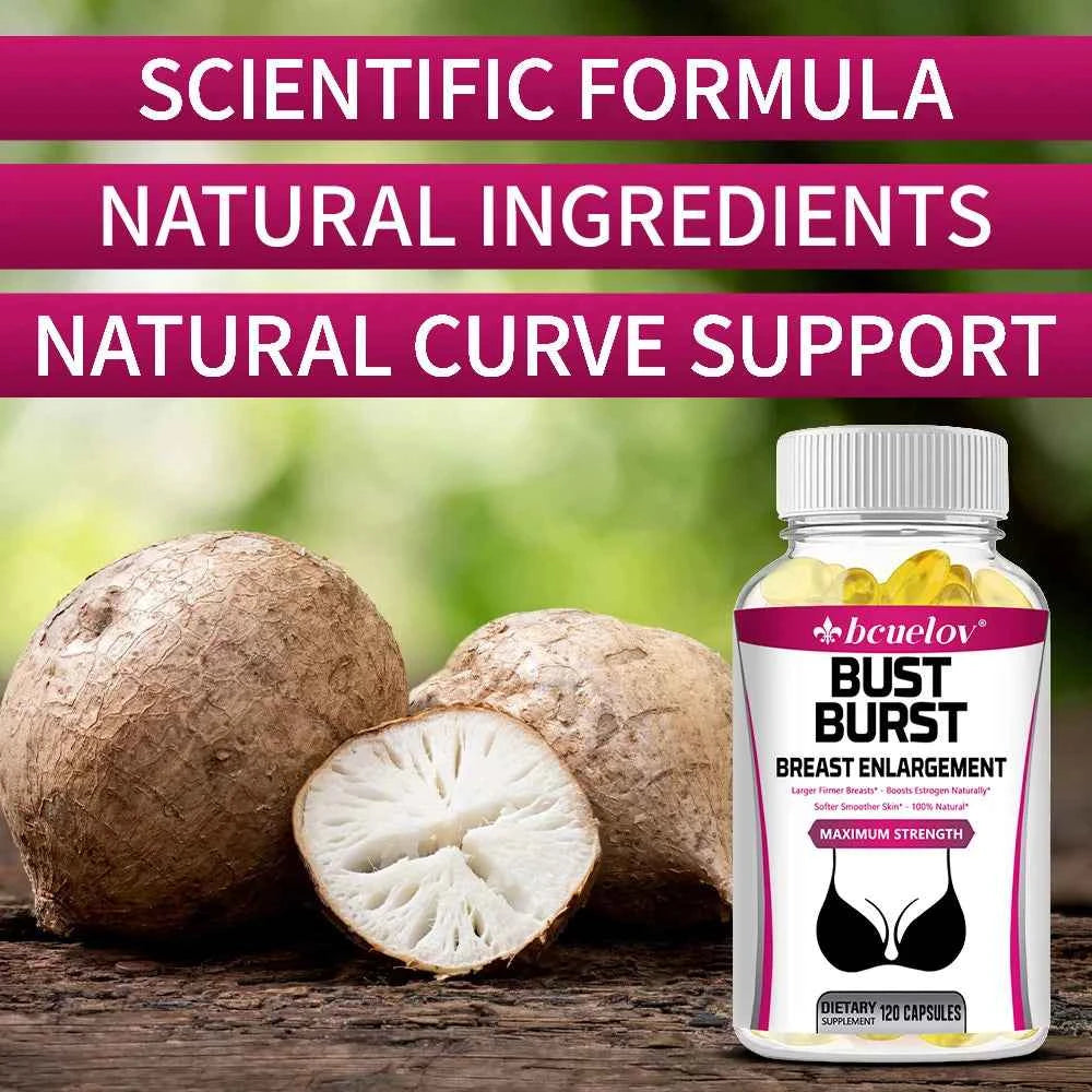 Pueraria Mirifica Supplements - 1000 Mg, Supports Breast Roundness, Firmness, Elasticity and Improves Women's Self-confidence