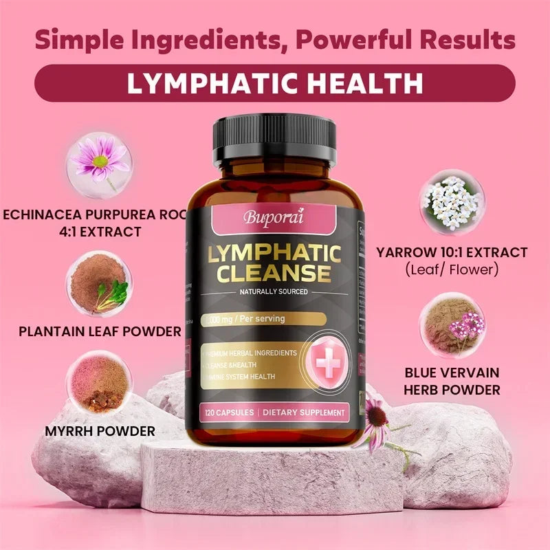 Lymphatic Cleanse Supplement - Lymph System Health Support, Cleansing & Detox, Improves Overall Well-being Healthy supplements