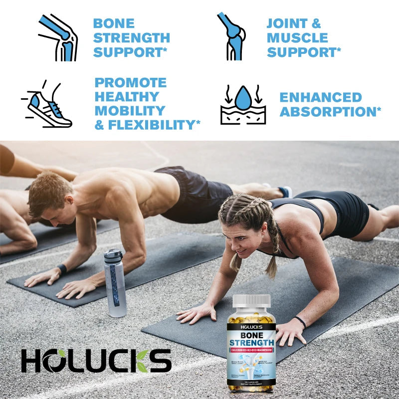Bone Strength Complex with Calcium, D3, K2 & Magnesium, Supports Healthy Bones, Joint Mobility & Muscle Function for Adults Healthy supplements