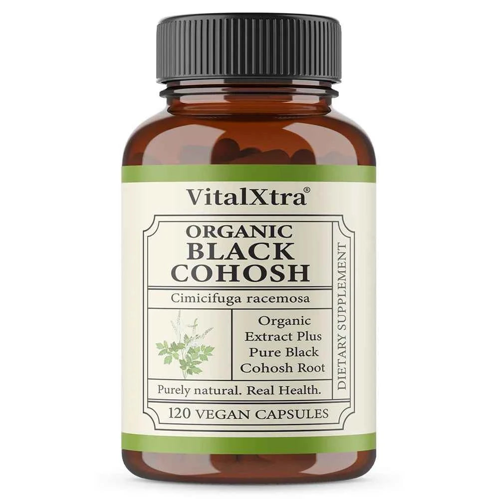 Black Cohosh Supplement, Female Herbal Support, Relieves Menopausal Hot Flashes and Night Sweats, and Improves Sleep Quality