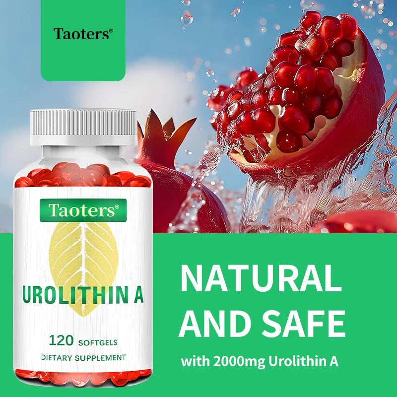 Antioxidant Supplement with Urolithin A - Natural Pomegranate Capsules for Heart Health Joint Support for Men and Women Healthy supplements