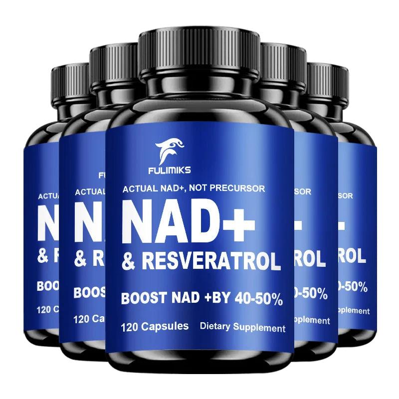 Premium NAD+ Supplement, with Pure NAD+ & Trans-Resveratrol,Vitamin, Support Cellular, Skin, Hair & Nail Health, Immune, sleep Healthy supplements