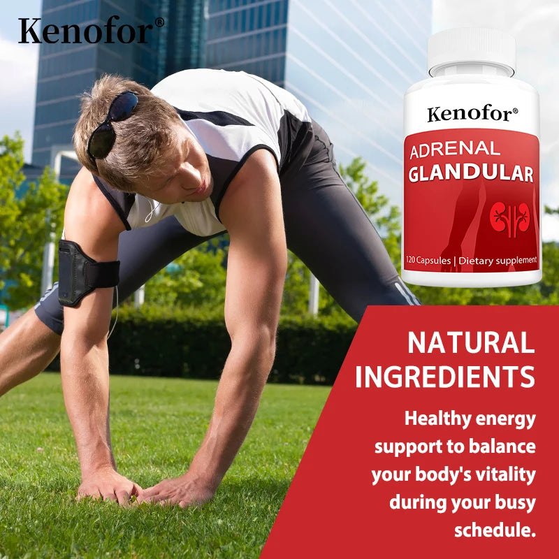 Adrenal Support Supplements, Supports Cortisol Health & Energy Levels, Stress Relief & Immune System, 120 Capsules, Non-GMO Healthy supplements