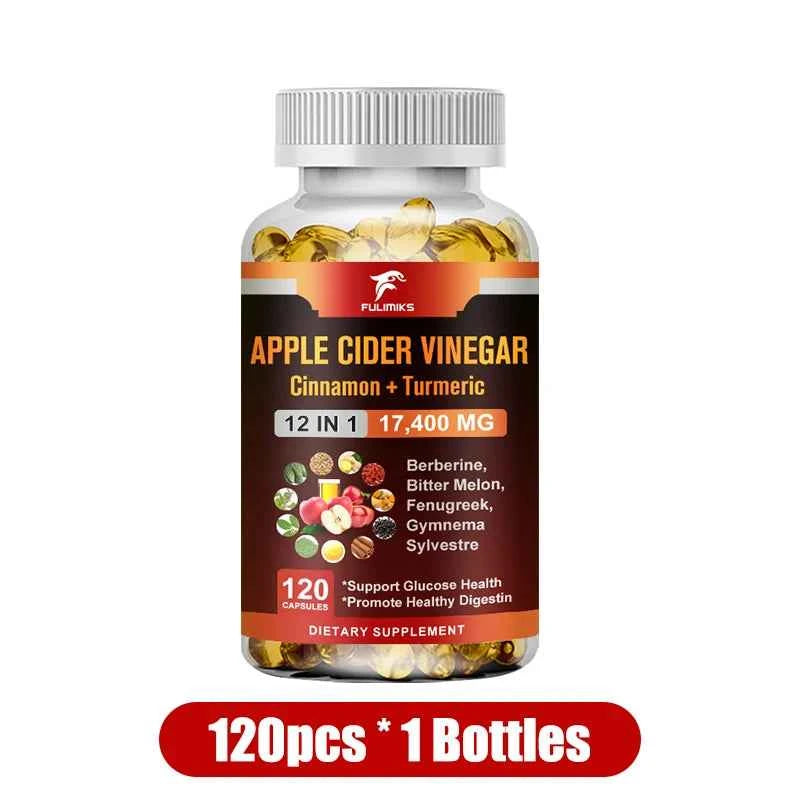 Buy 1 Get 1 Free! Premium Apple Cider Vinegar Capsules for Digestive Health & Natural Weight Management