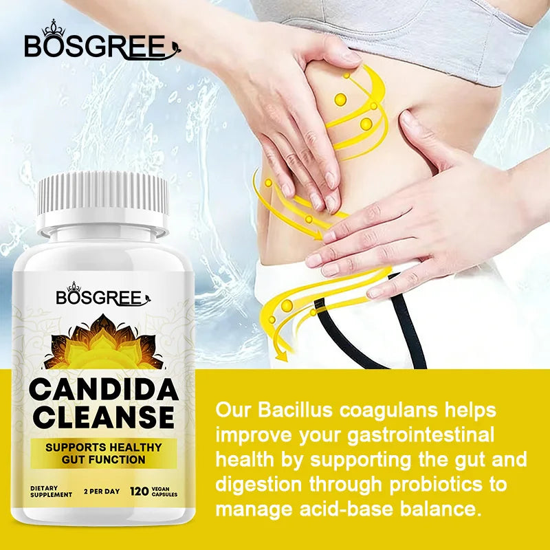 Candida Cleanse-Cleansing & Gut Health Supplement For Men & Women-Supports Metabolism,Energy,Gut Detoxification & Flora Balance Healthy supplements