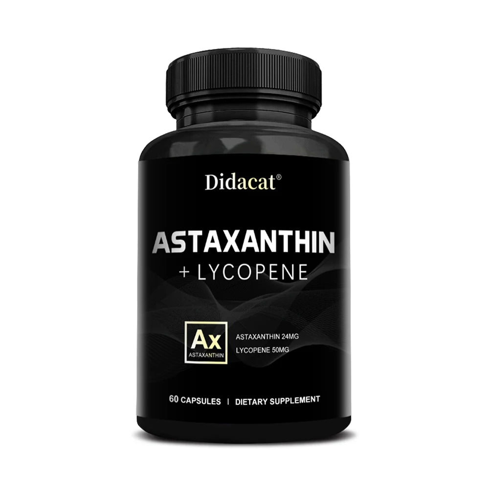 Astaxanthin Supplement for Men and Women | From Haematococcus Pluvialis Microalgae for Eye & Skin Health Support Healthy supplements