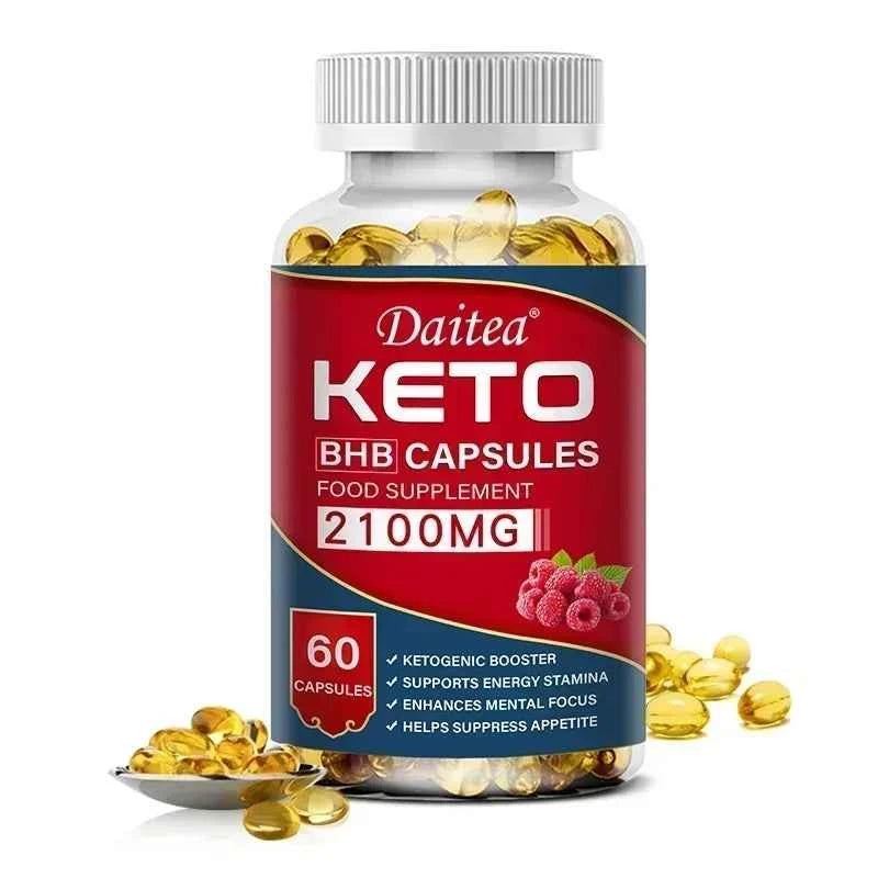 Keto BHB Capsules - Supports Weight Management, Energy, Concentration, Promoting Metabolism, Ketogenic Diet Ketone Supplement