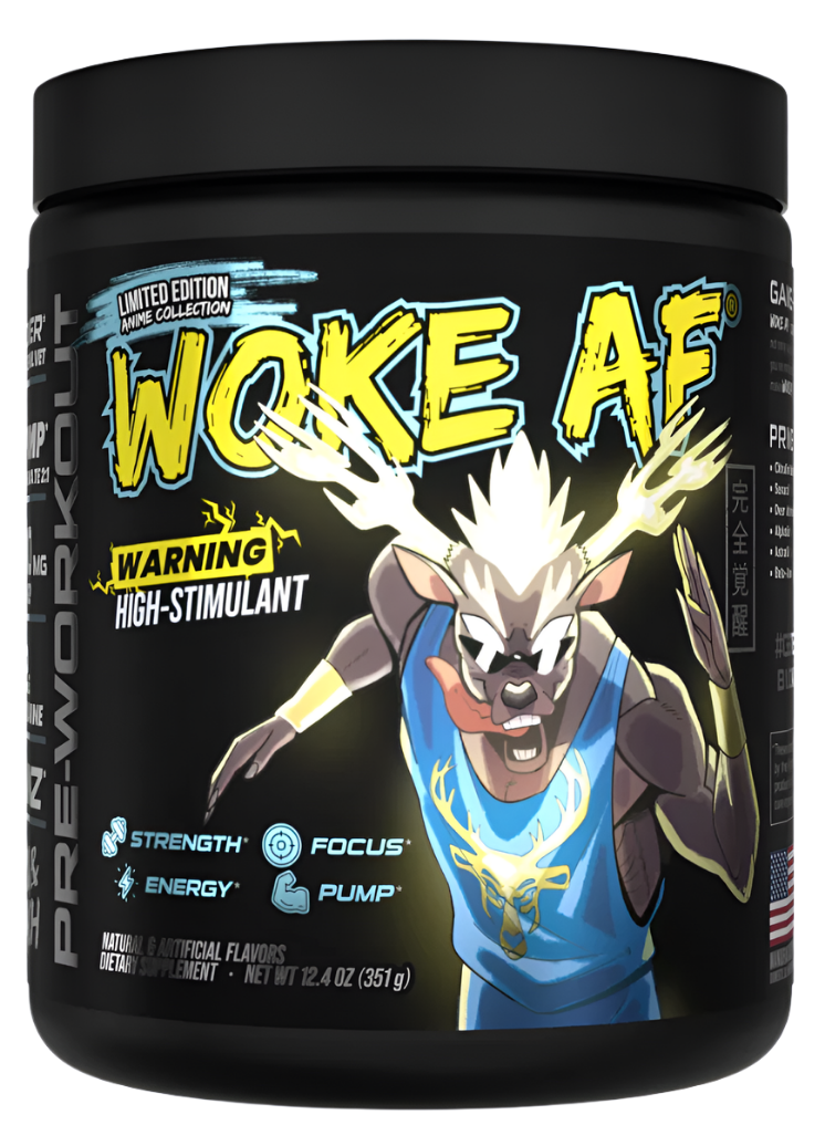 Bucked Up WOKE AF High-Stimulant Pre-Workout - Intense Energy & Focus Comito Wellness