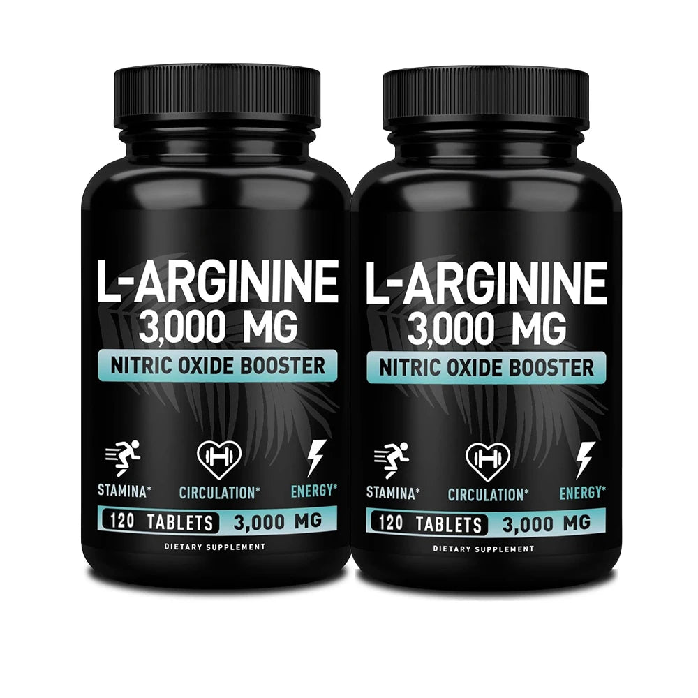 L Arginine 3000mg for Men Women, Muscle Mass Supplement for Endurance, Energy and Heart Health Support During Exercise, Non-GMO Healthy supplements