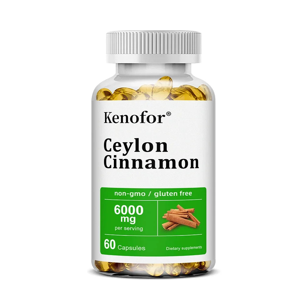 Ceylon Cinnamon Capsules, Support Joint Mobility, Bone Comfort, Digestive, Cardiovascular Wellness, Antioxidant & Immune Balance Healthy supplements