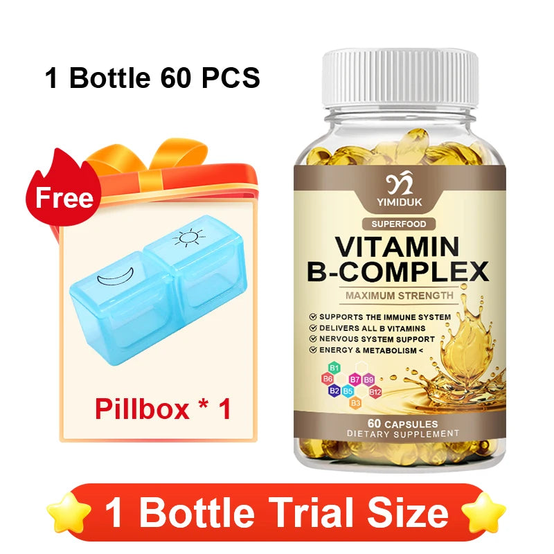 Vitamin B Complex Supplement, Supports Immune System, Nervous Health, Energy Production & Metabolic Balance for Men & Women Healthy supplements