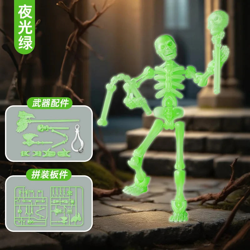 3D Skeleton Model Assembly Toy Multi Joint Mobile Skull and Bone Puppet Decoration Action Figures Anime Gifts Games Toys Healthy supplements