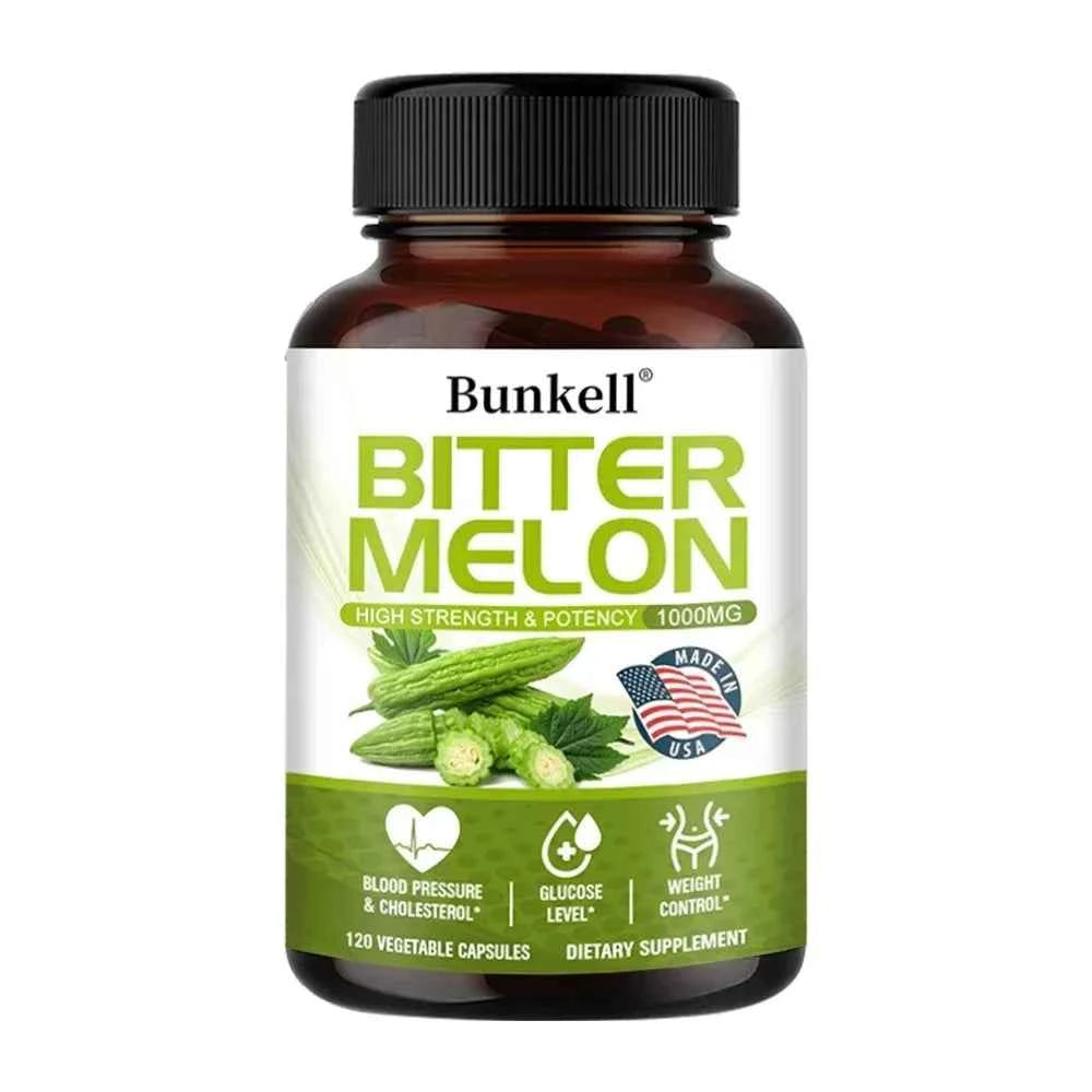 Revitalize Your Wellness with Bitter Melon Extract Capsules - 1000mg Plant Supplement for Metabolic Health and Weight Management