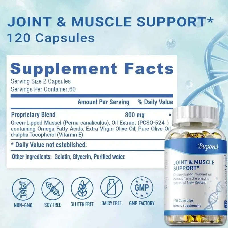 Joint and Muscle Support - Promotes Bone, Nerve and Heart Health, Protect Cartilage, Repair Joint Damage, Improve Flexibility Healthy supplements