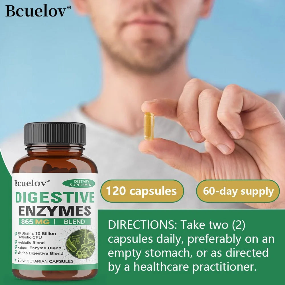 Digestive Enzymes Supplement - Digestion and Intestinal Health for Adults Men and Women, Promotes Nutrient Absorption Healthy supplements