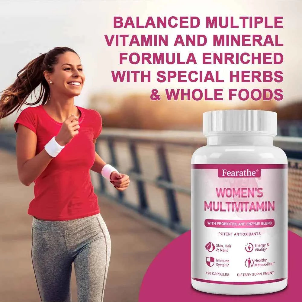 Women’s Multivitamin, Immune, Energy, Healthy Appearance Support, Antioxidants, VitaminsA, B6, B12, D3, E, 120 Capsules
