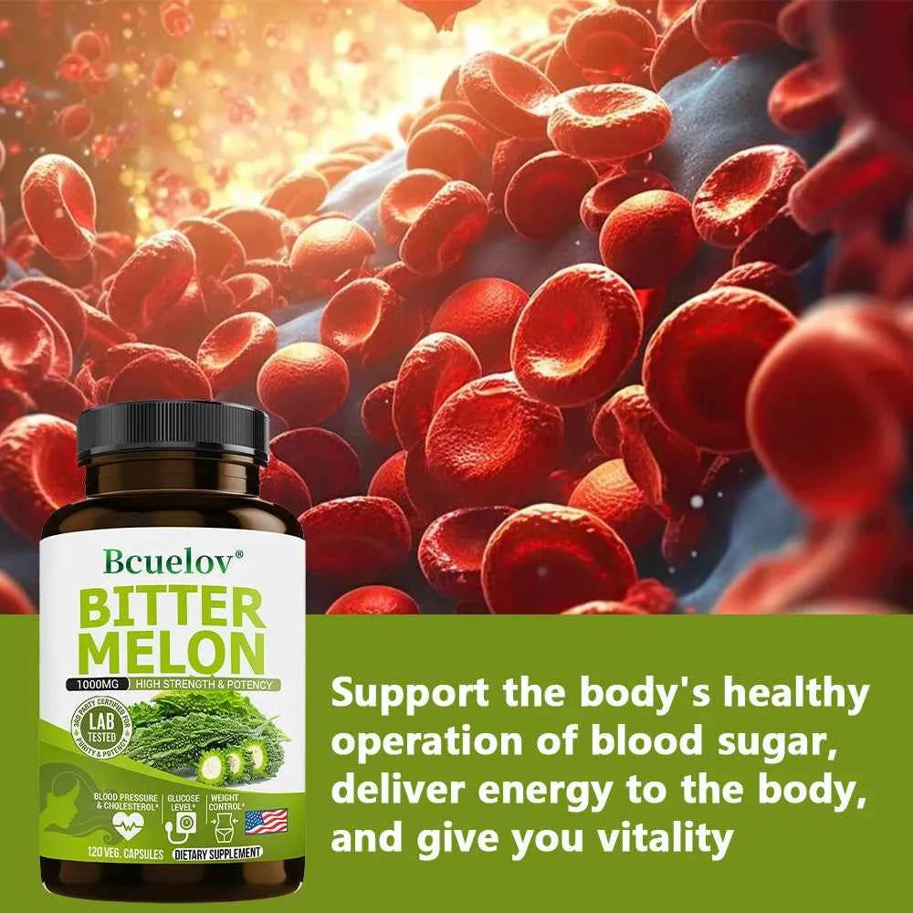 Natural Bitter Melon Capsules for Enhanced Blood Circulation and Wellness Support