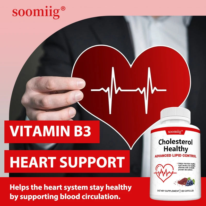 Red Yeast Rice Extract with Grape Seed Supplement Capsules for Heart Health Support - Skin & Eye Wellness, Vegan Friendly Healthy supplements